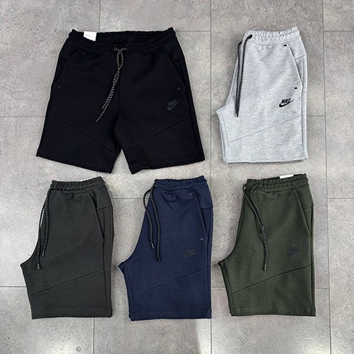 شلوارک نایک تکفلیس (NIKE TECH FLEECE 2025 SHORTS) رنگ سرمه ای سایز M